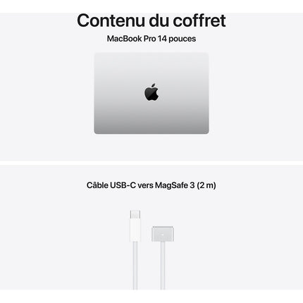 Ordinateur Apple MACBOOK Pro 14" Puce M5 CPU 10 / GPU 10 coeurs Mémoire RAM