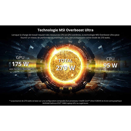 PC Gamer MSI 18 HX AI A2XWIG-402FR