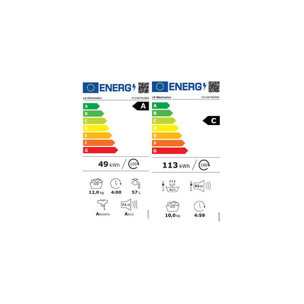 Lave linge séchant hublot LG F214WT8GRBE Washtower