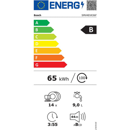 Lave vaisselle encastrable BOSCH SMV4EVX36F, SERENITY, Série 4, Silence Plus