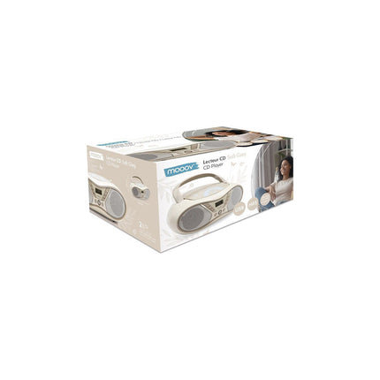 Radio CD MOOOV Lecteur CD Soft Grey avec radio FM et po