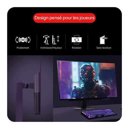 Ecran PC Gamer LG 27GX704A 27" QHD 240Hz OLED HDR True Black 400 AMD FreeSync & G-Sync