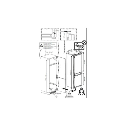 Réfrigérateur combiné encastrable BEKO BCSA285K4SNLH