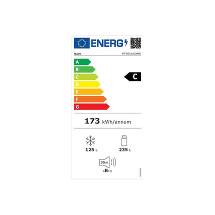Réfrigérateur combiné HAIER HTW5618CNMG