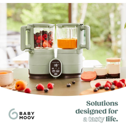 Mixeur Cuiseur Bébé BABYMOOV Nutriglass Celadon Green