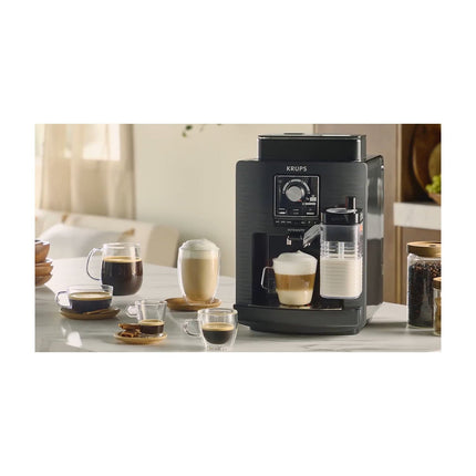 Expresso Broyeur KRUPS Intensity Lait, Machine espresso automatique, 5 boissons EA5028E0