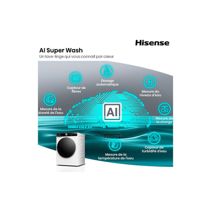 Lave linge hublot HISENSE WF7S1247BB