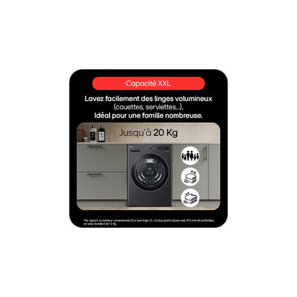 Lave linge hublot LG F20F12BST