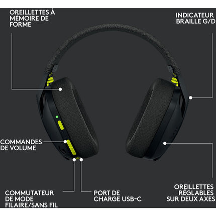 Casque gamer LOGITECH G435 Lightspeed Bluetooth