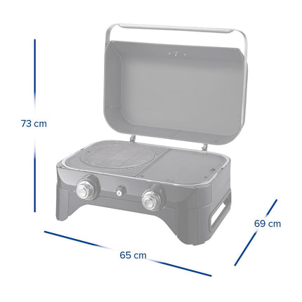 Barbecue gaz CAMPINGAZ Attitude LX noir 2 brûleurs à poser, 58x36 cm