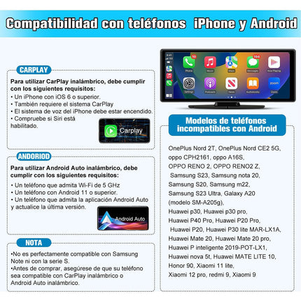 Autoradio connecté JUNSUN 10.26" GPS KAM USB Avec écran Carplay