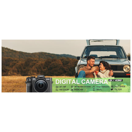 Appareil photo Hybride NBD Macro+Carte SD 32Go+2 Batt+Etui+Clé USB