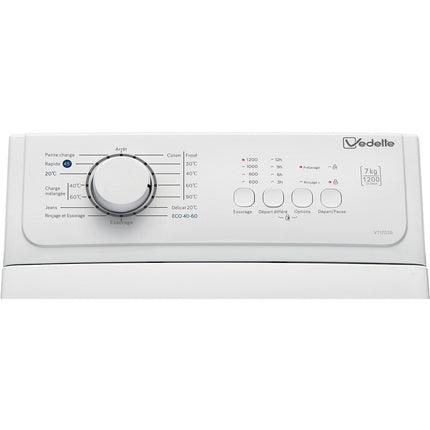 Lave linge top VEDETTE VT17026 Reconditionné