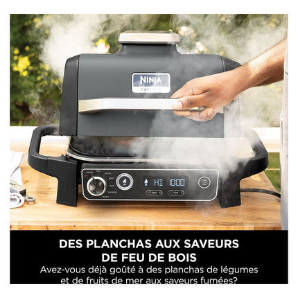 Barbecue électrique NINJA Woodfire OG701EU à poser, 33x28 cm