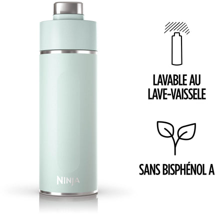 Bouteille isotherme NINJA Thirsti 530ml Travel Bottle Black