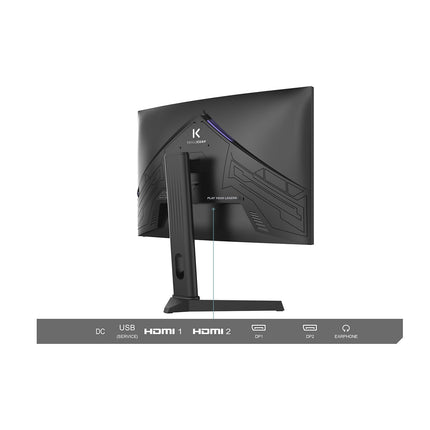 Ecran PC Gamer SKILLKORP M27 27" Incurvé 1500R WQHD 180Hz Fast VA HDMI 2.1 AMD FreeSync