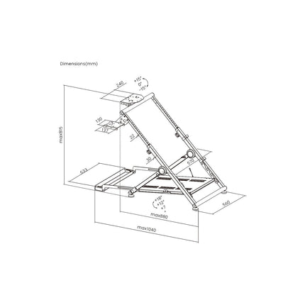 Support OPLITE Wheel Stand GTPro V2 pr volant/pédale/B.Vit