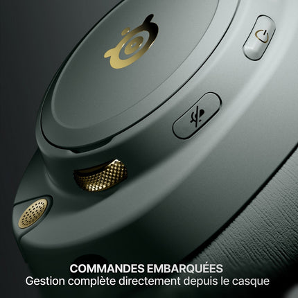 Casque gamer STEELSERIES Arctis Nova Elite Gold Sage