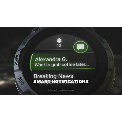 Montre sport GARMIN Instinct 3 Outdoor GPS AMOLED BT Noir Bracelet noir