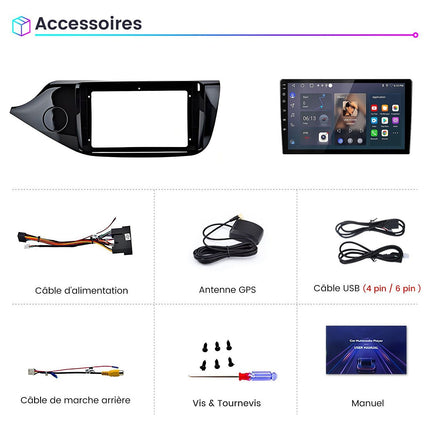 Autoradio connecté JUNSUN pour Kia Ceed JD 2012-2016 1+32G Carplay