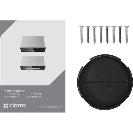 Hotte encastrable CIARRA CD5931BK
