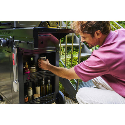 Barbecue gaz CHAR BROIL Essential 4G, sur chariot, 5 brûleurs dont 1 latéral, surface de cuisson 72 x 46 cm