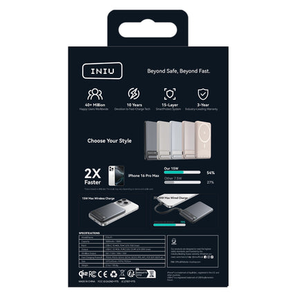Batterie externe INIU 5000 mAh MagPro slim