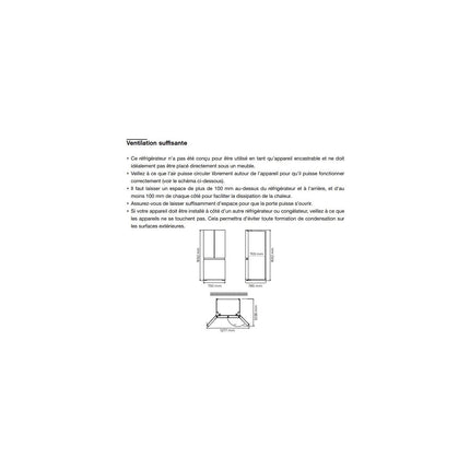 Réfrigérateur multi portes ESSENTIELB ERMV170-75miv1