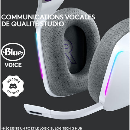 Casque gamer LOGITECH G733 Lightspeed White