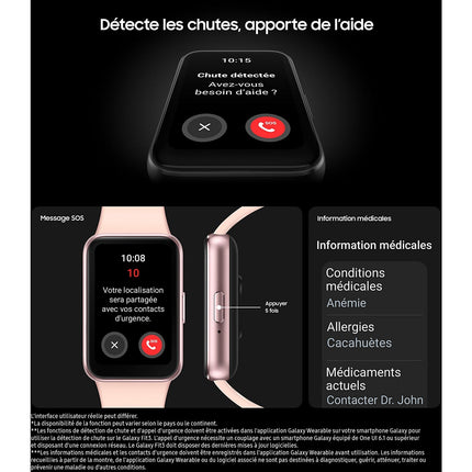Montre santé SAMSUNG Galaxy Fit3 Rose