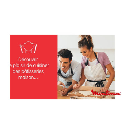 Batteur MOULINEX PREP'MIX+ 500W HM461110 + 2 accessoires