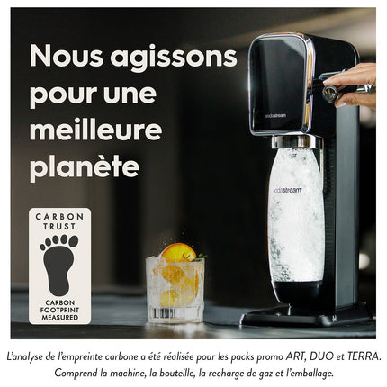 Machine à soda SODASTREAM ART Noire Pack Lave-Vaisselle