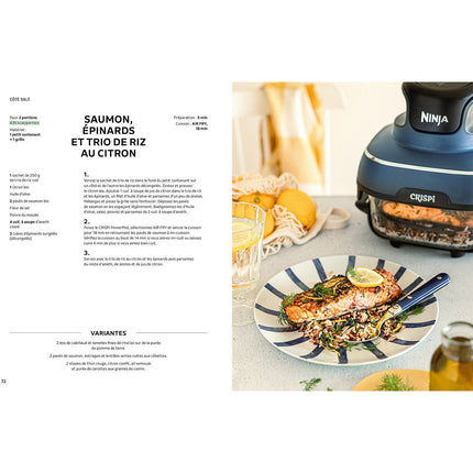 Livre de cuisine HACHETTE Recettes Airfryer Ninja Crispi