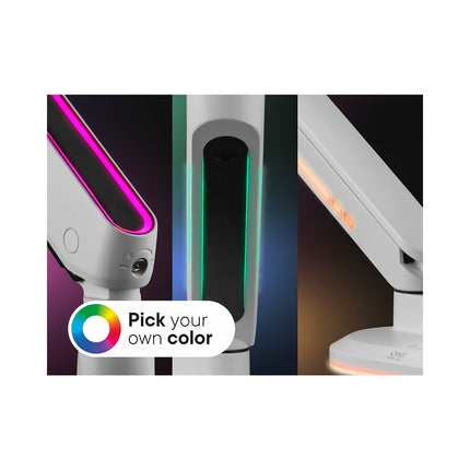 Support écran PC ONE FOR ALL écran 21/45'' blanc RGB inclinable