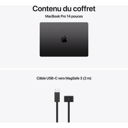 Ordinateur Apple MACBOOK Pro 14" Puce M5 CPU 10 / GPU 10 coeurs Mémoire RAM