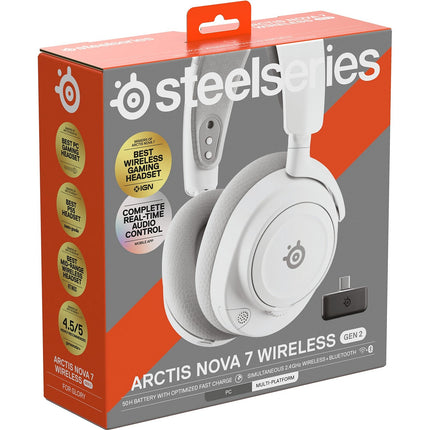Casque gamer STEELSERIES Arctis Nova 7 Gen 2 Blanc