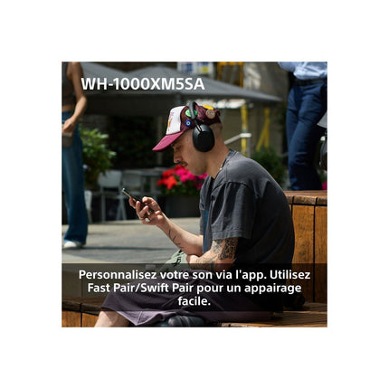 Casque SONY WH-1000XM5SA Noir Etui souple