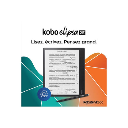 Liseuse eBook KOBO Pack Elipsa 2E + Stylus 2