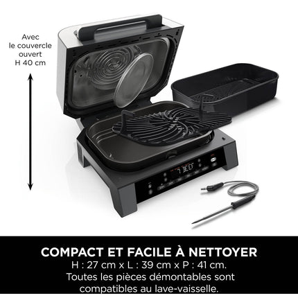 Grille-viande NINJA Foodi DG551EU thermosonde à poser, 40x27 cm