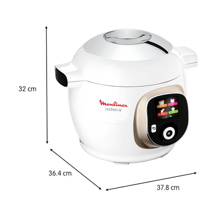 Cookeo MOULINEX CE85BA10 blanc 6 L, 6 modes de cuisson, 180 recettes