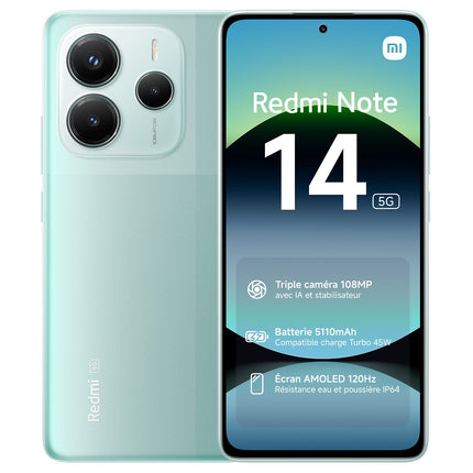 Smartphone XIAOMI Redmi Note 14 256Go 5G