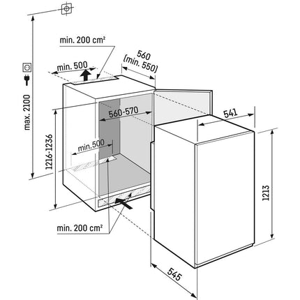 Réfrigérateur 1 porte encastrable LIEBHERR IRSe1220-2
