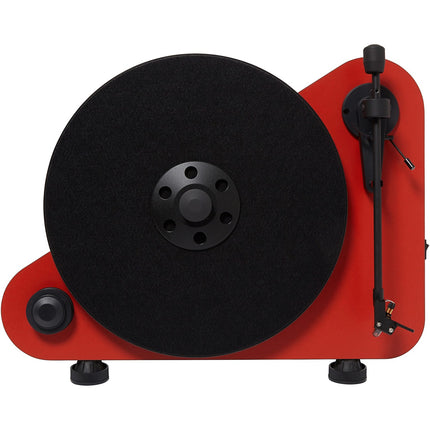 Platine vinyle PRO-JECT VERTICAL TURNTABLE E OM5 DROITIER ROUGE