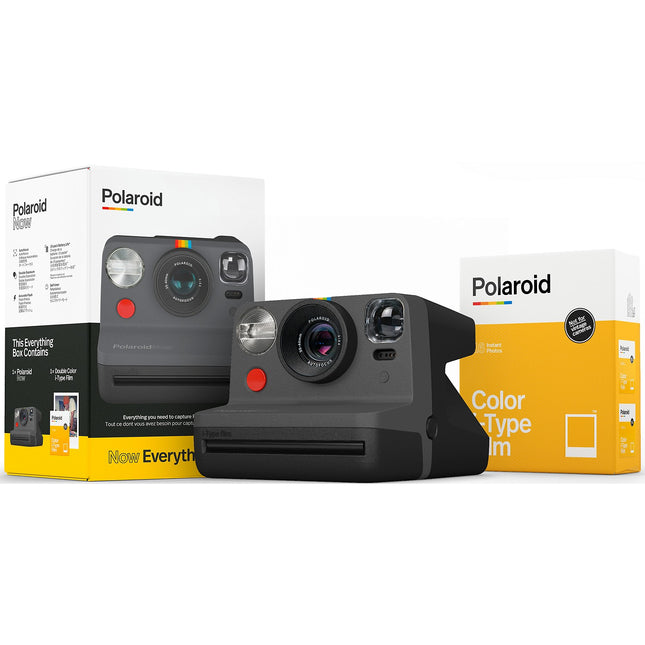 Appareil photo Instantané POLAROID Now Black + 16 films iType Color
