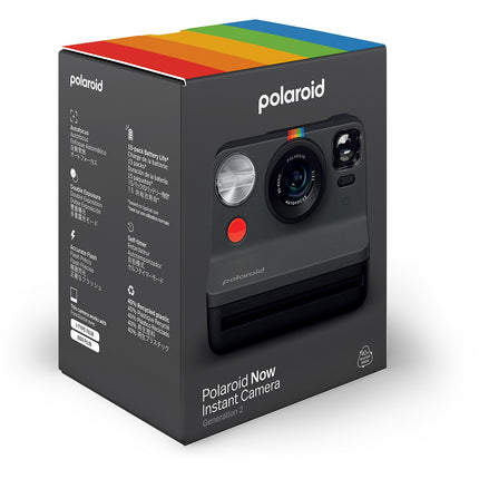 Appareil photo Instantané POLAROID Now Génération 2 Black + 16 films