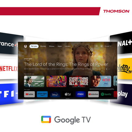 TV QLED THOMSON 43QG7C14 Google TV-43 pouces (109cm)