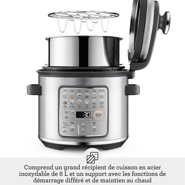 Multicuiseur SAGE APPLIANCES SPR680BSS2EEU1- The Fast Slow Go