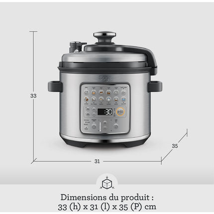 Multicuiseur SAGE APPLIANCES SPR680BSS2EEU1- The Fast Slow Go