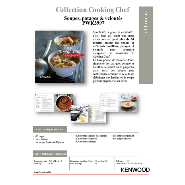 Livre de cuisine KENWOOD soupe potage et velouté