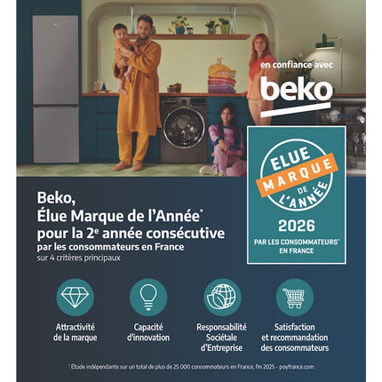 Lave linge hublot BEKO BM3WFT412411B